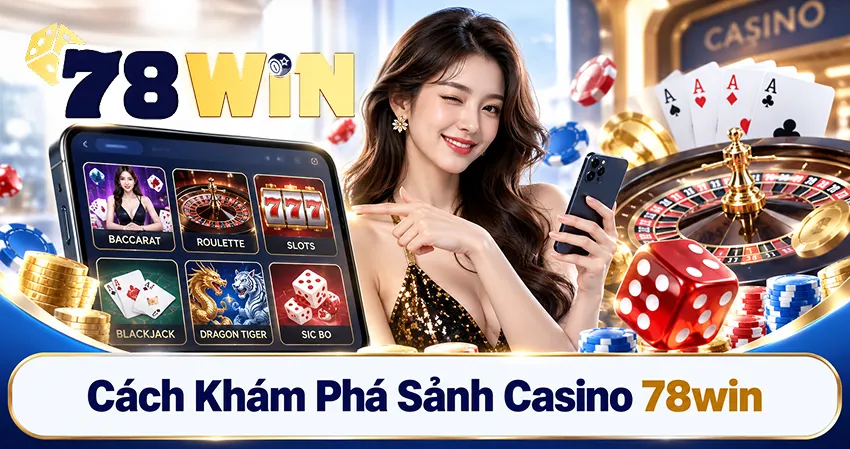 Cách Khám Phá Sảnh Casino 78win